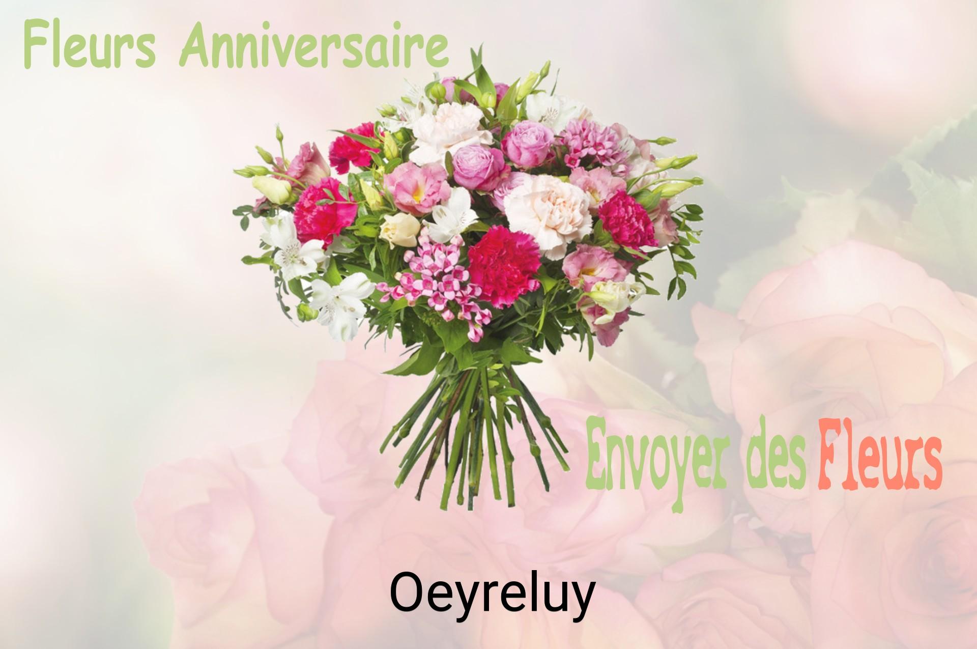 Bouquet de fleurs d’anniversaire livré à Oeyreluy