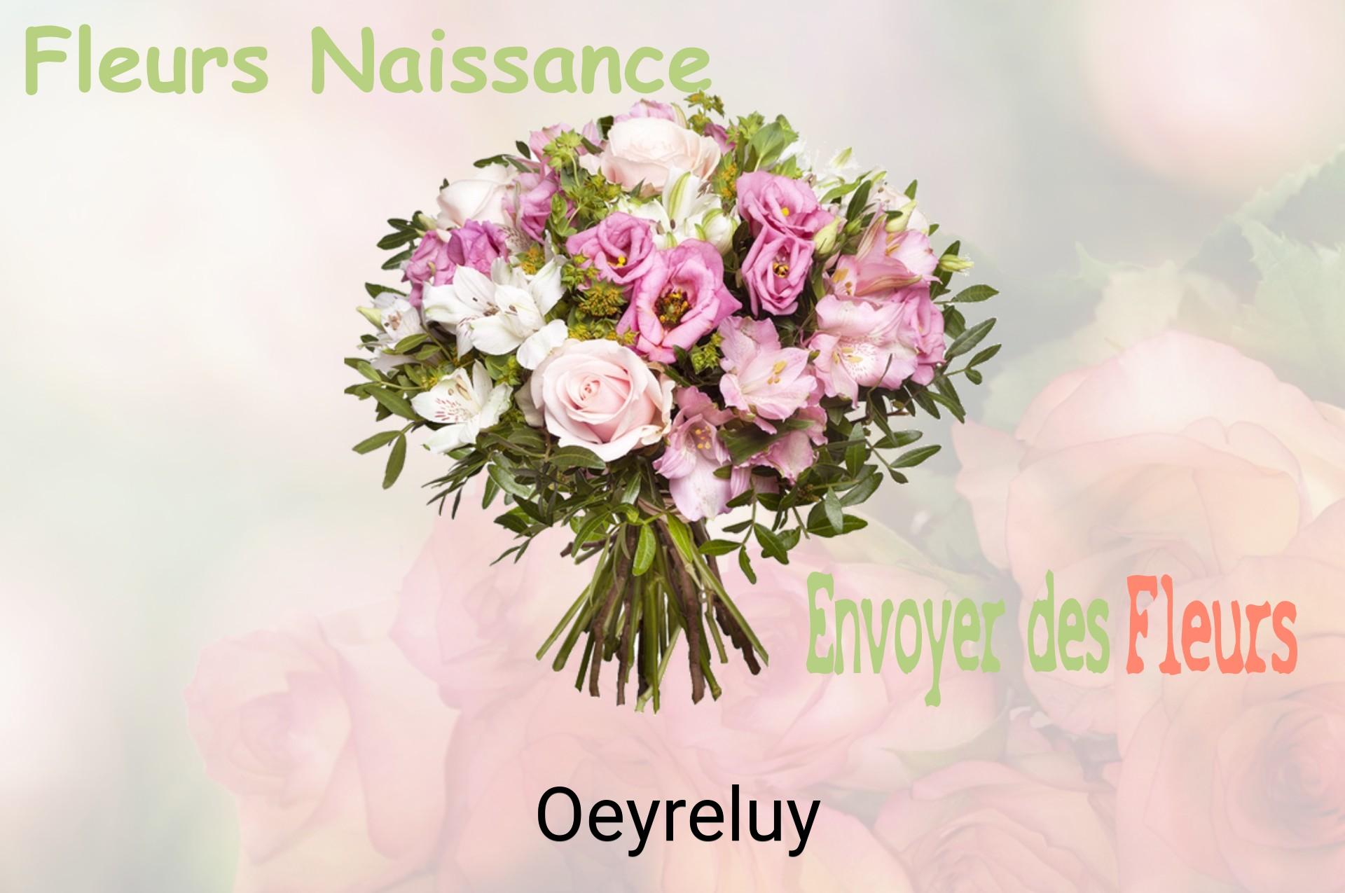 Bouquet de fleurs de naissance livré à Oeyreluy